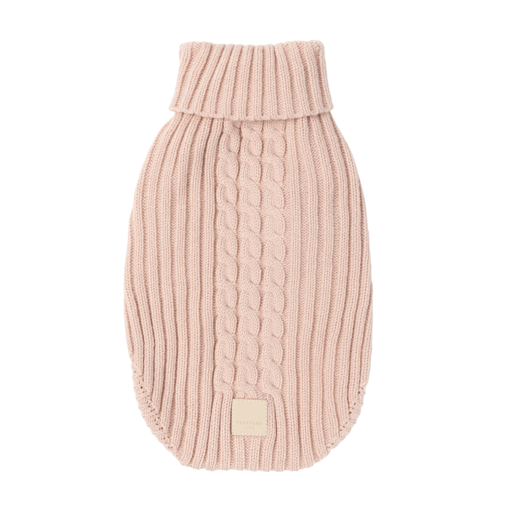 Pull en tricot FuzzYard Life, couleur blush doux