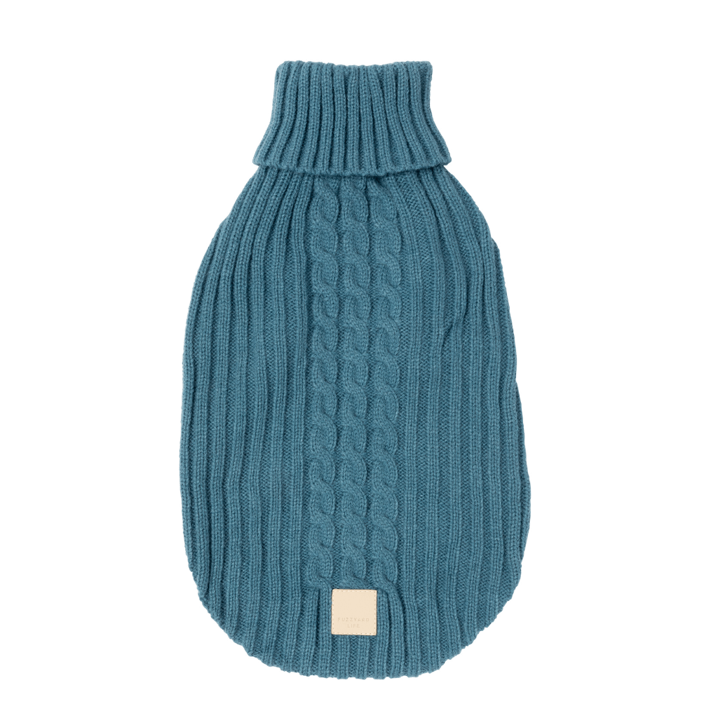 Pull en tricot bleu français - FuzzYard Life