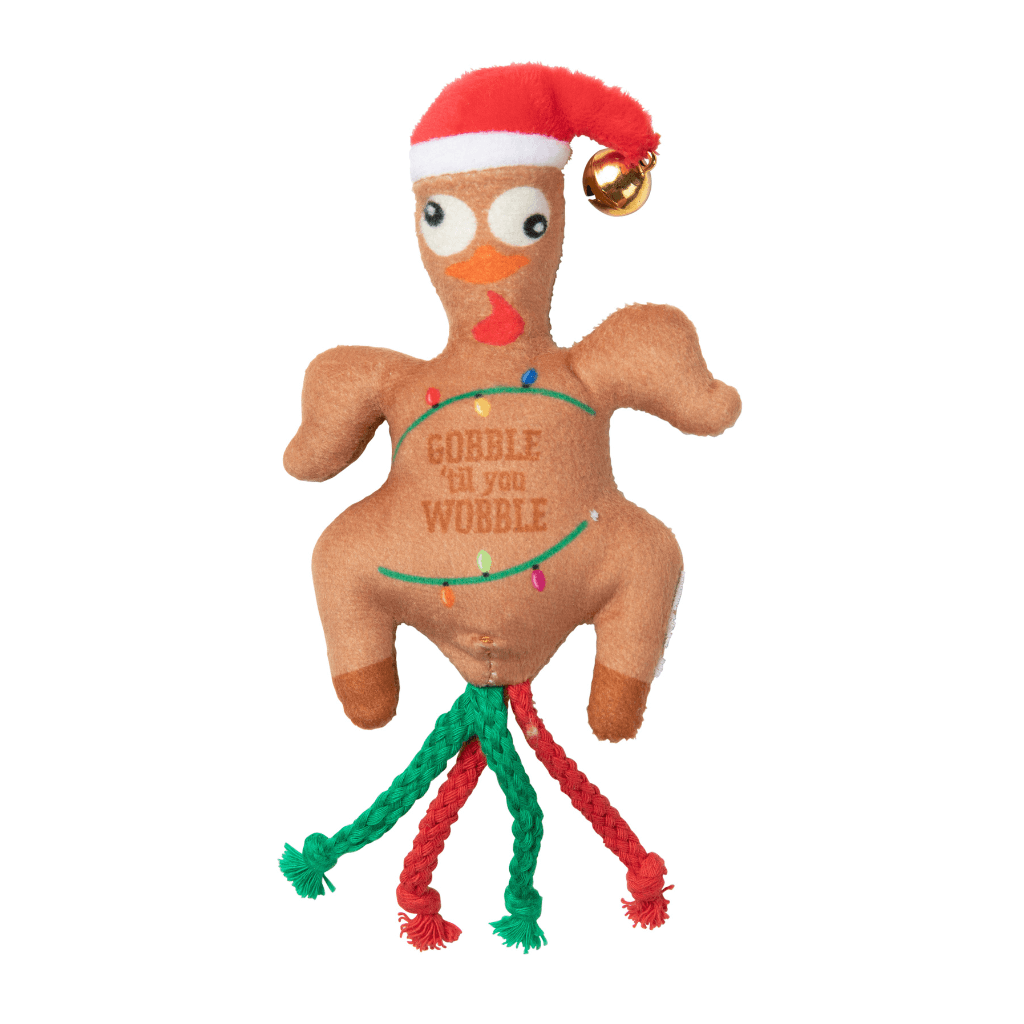 Jouet de Noël pour chat FuzzYard - Gobble Til You Wobble