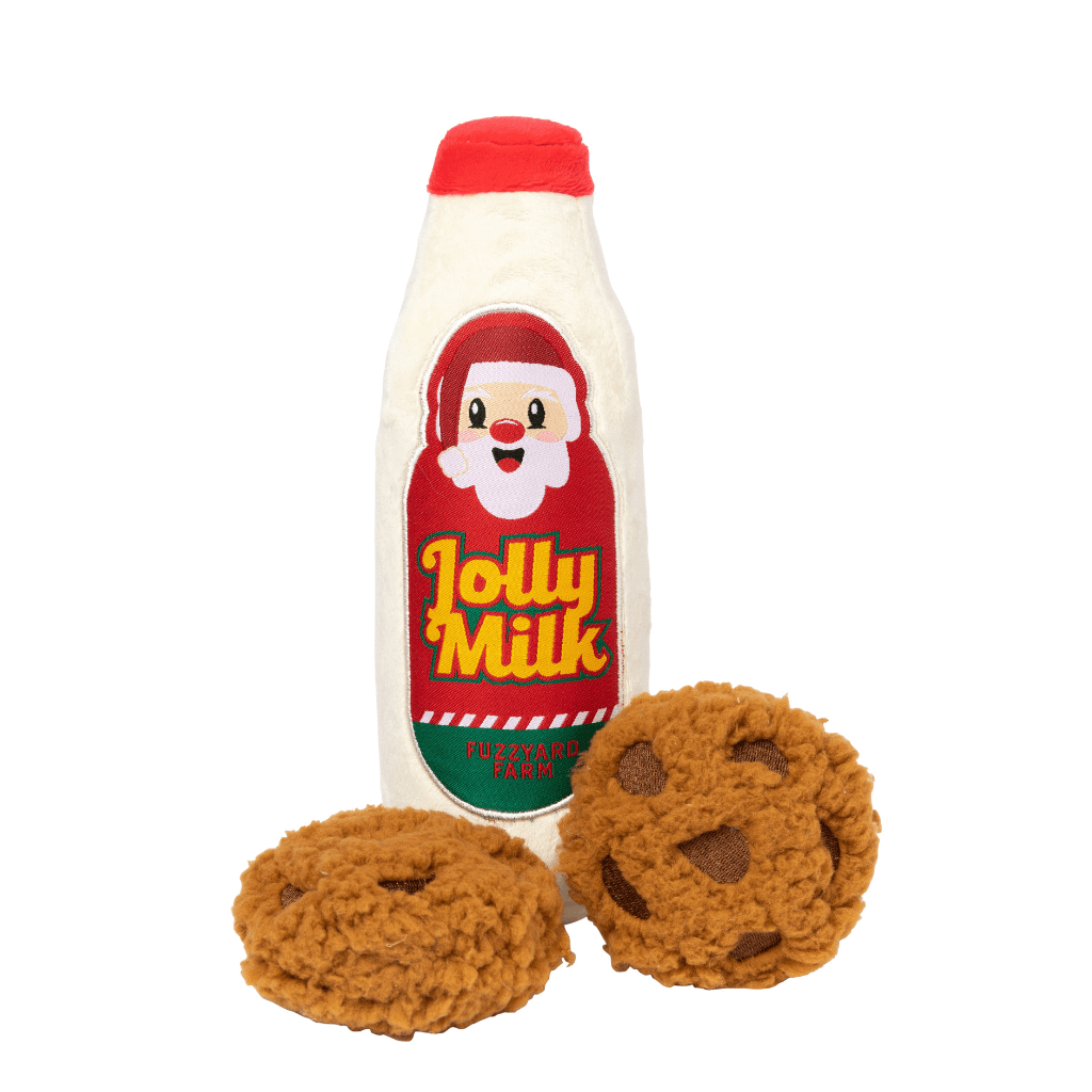 Jouets de Noël FuzzYard - Jolly Milk &amp; Cookies, lot de 3
