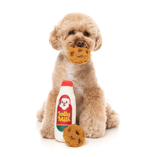Jouets de Noël FuzzYard - Jolly Milk & Cookies, lot de 3