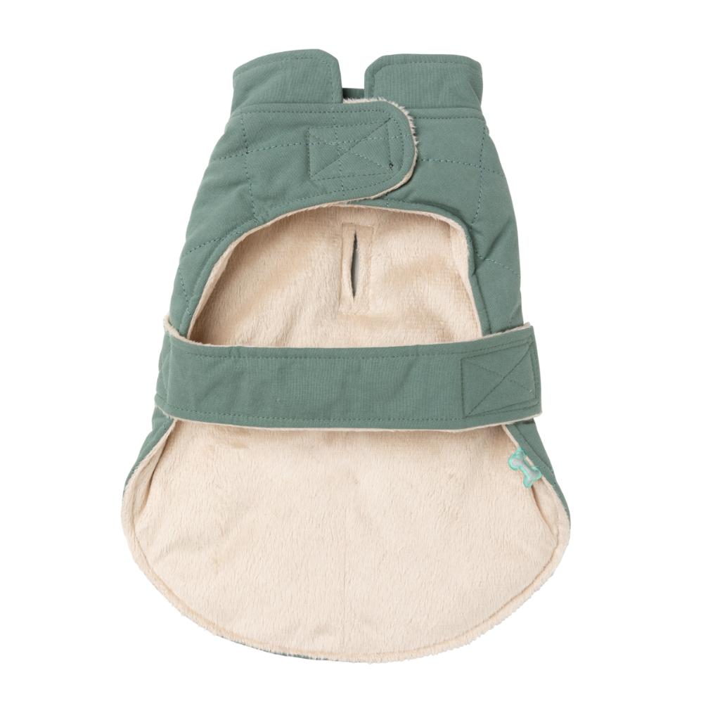 LIFE Quilted Cotton Wrap Vest Myrtle Green