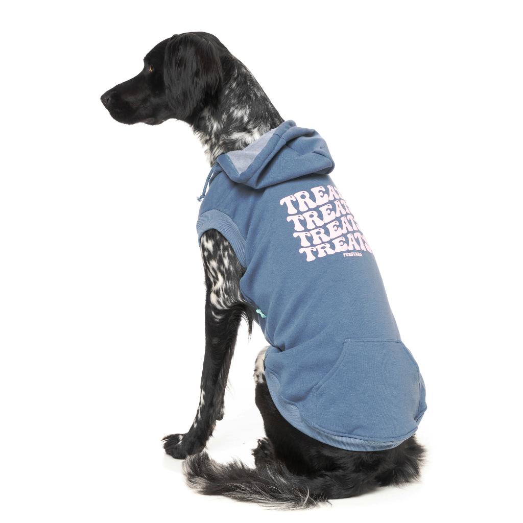 Sweat à capuche Treats Bleu