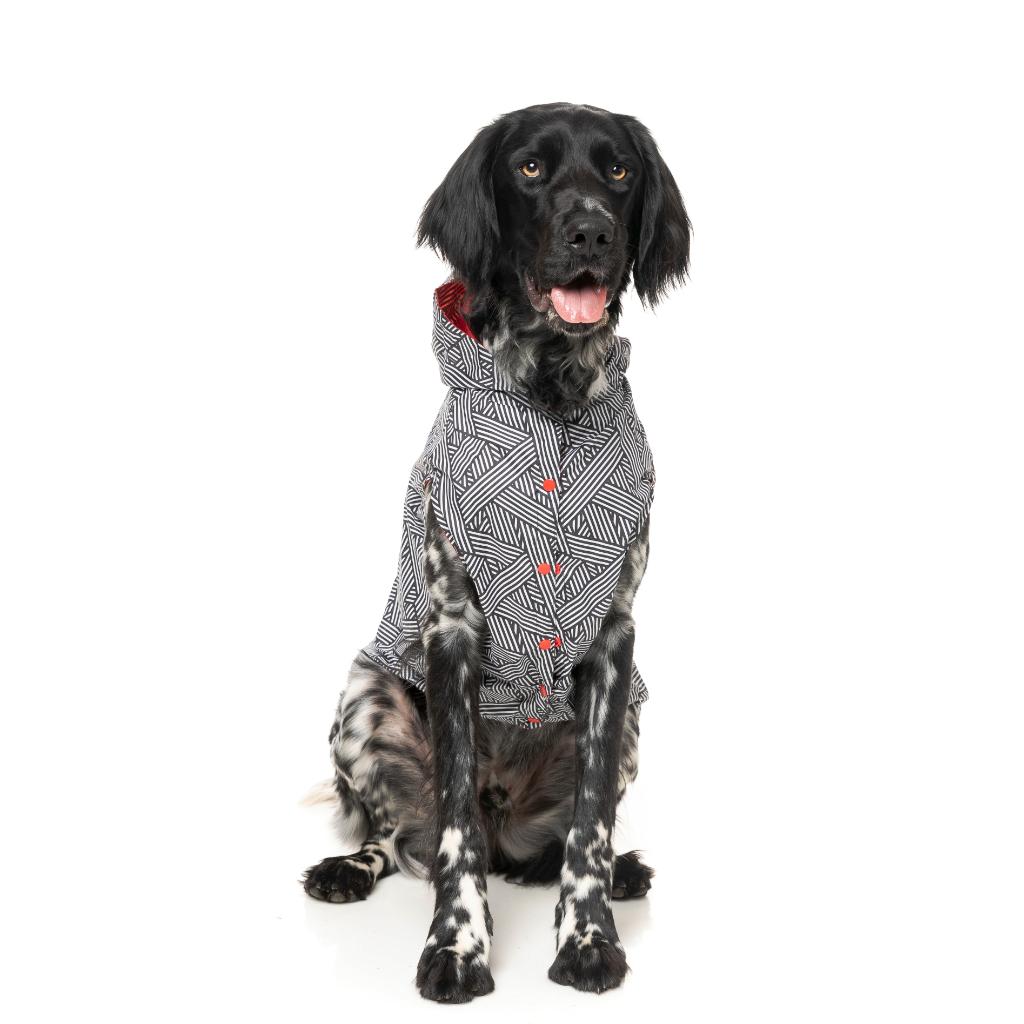 Imperméable Flipside Rouge/Noir/Blanc