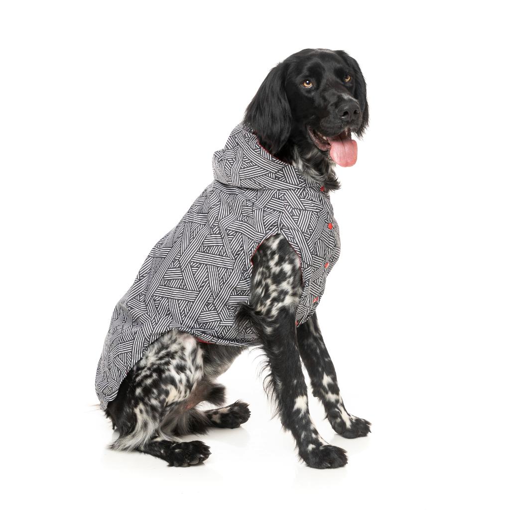 Imperméable Flipside Rouge/Noir/Blanc