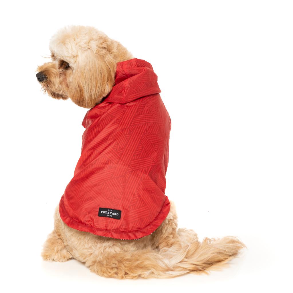 Imperméable Flipside Rouge/Noir/Blanc