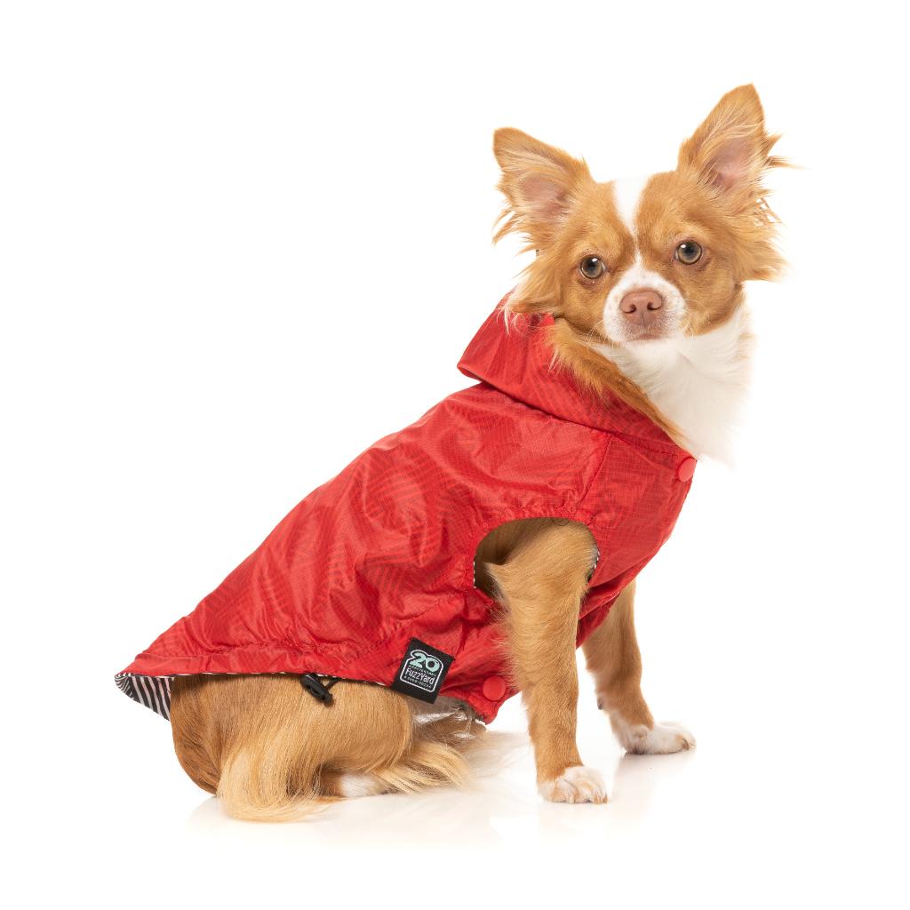 Imperméable Flipside Rouge/Noir/Blanc
