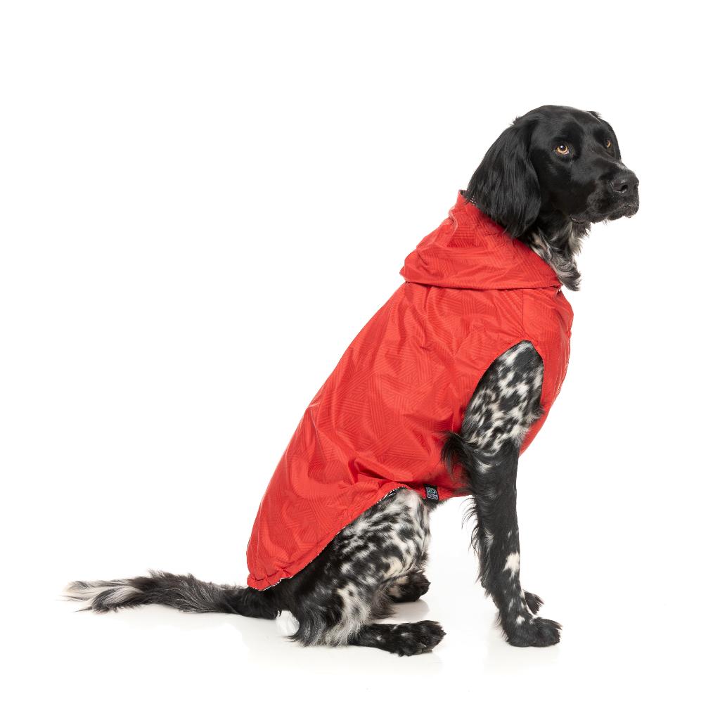 Imperméable Flipside Rouge/Noir/Blanc