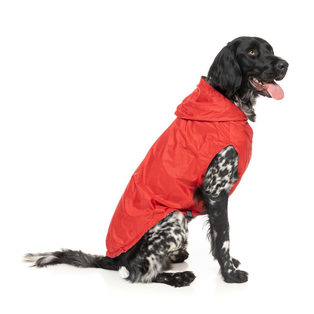 Imperméable Flipside Rouge/Noir/Blanc