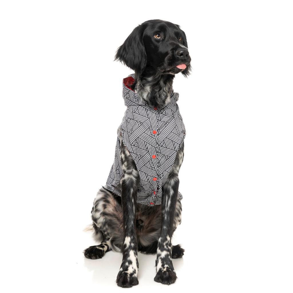 Imperméable Flipside Rouge/Noir/Blanc