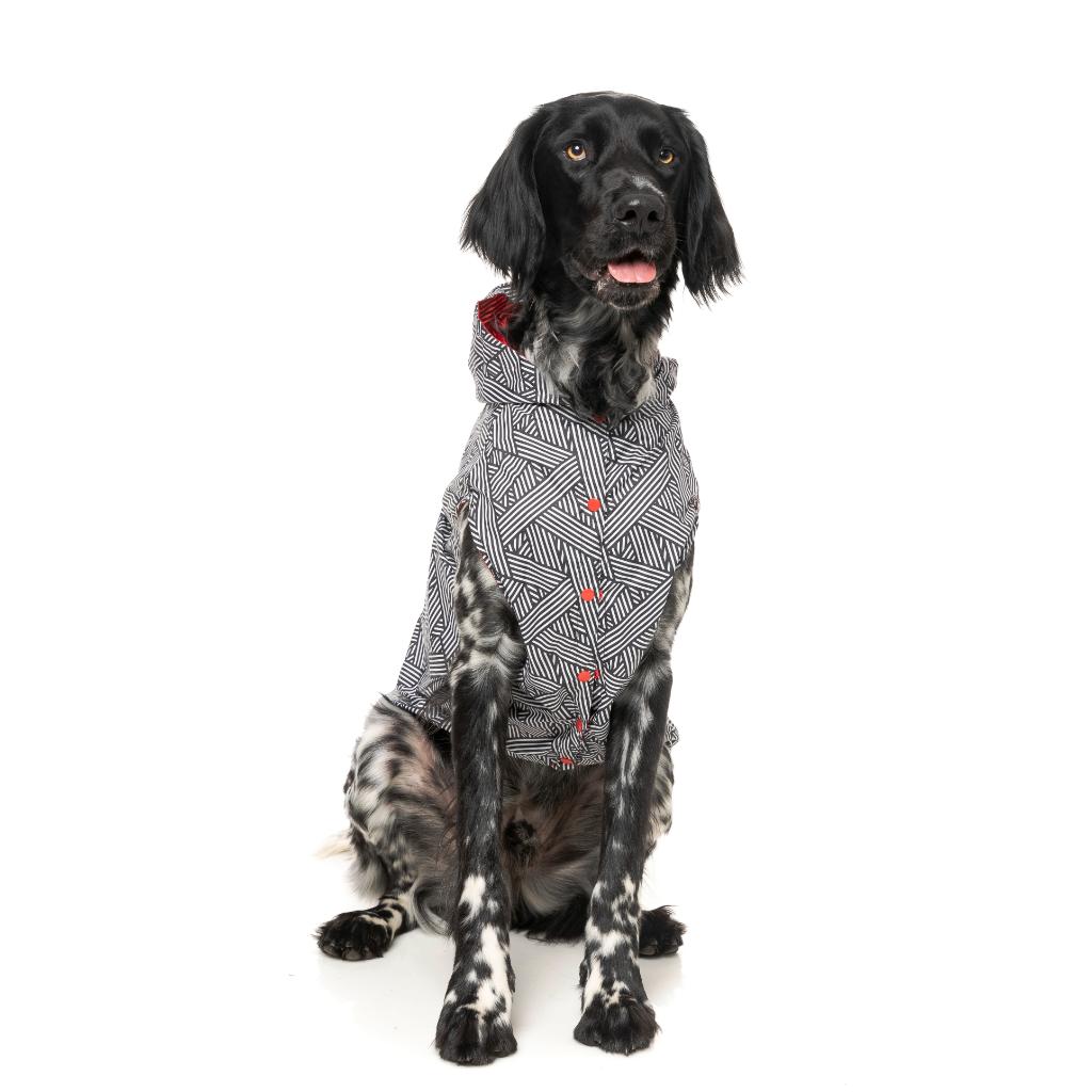 Imperméable Flipside Rouge/Noir/Blanc