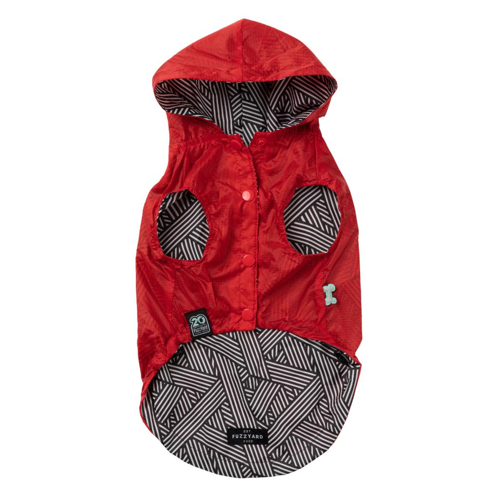 Imperméable Flipside Rouge/Noir/Blanc