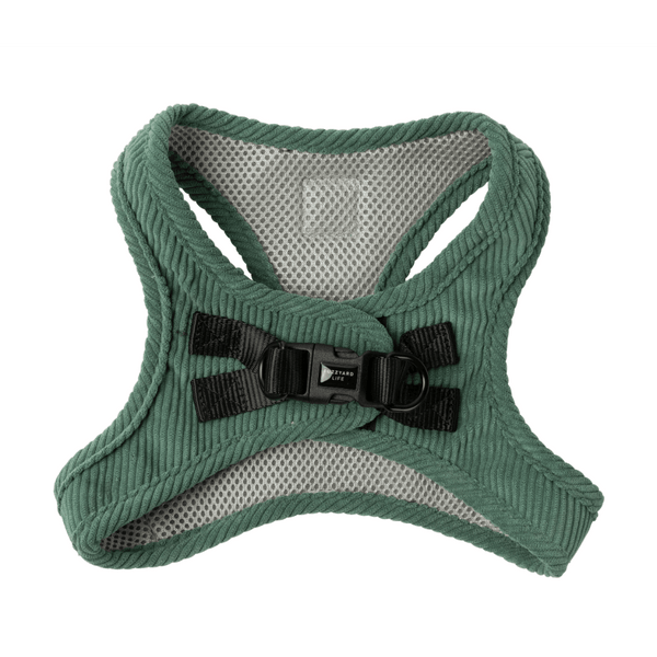 Myrtle Green - Harnais « Step In » en velours FuzzYard Life