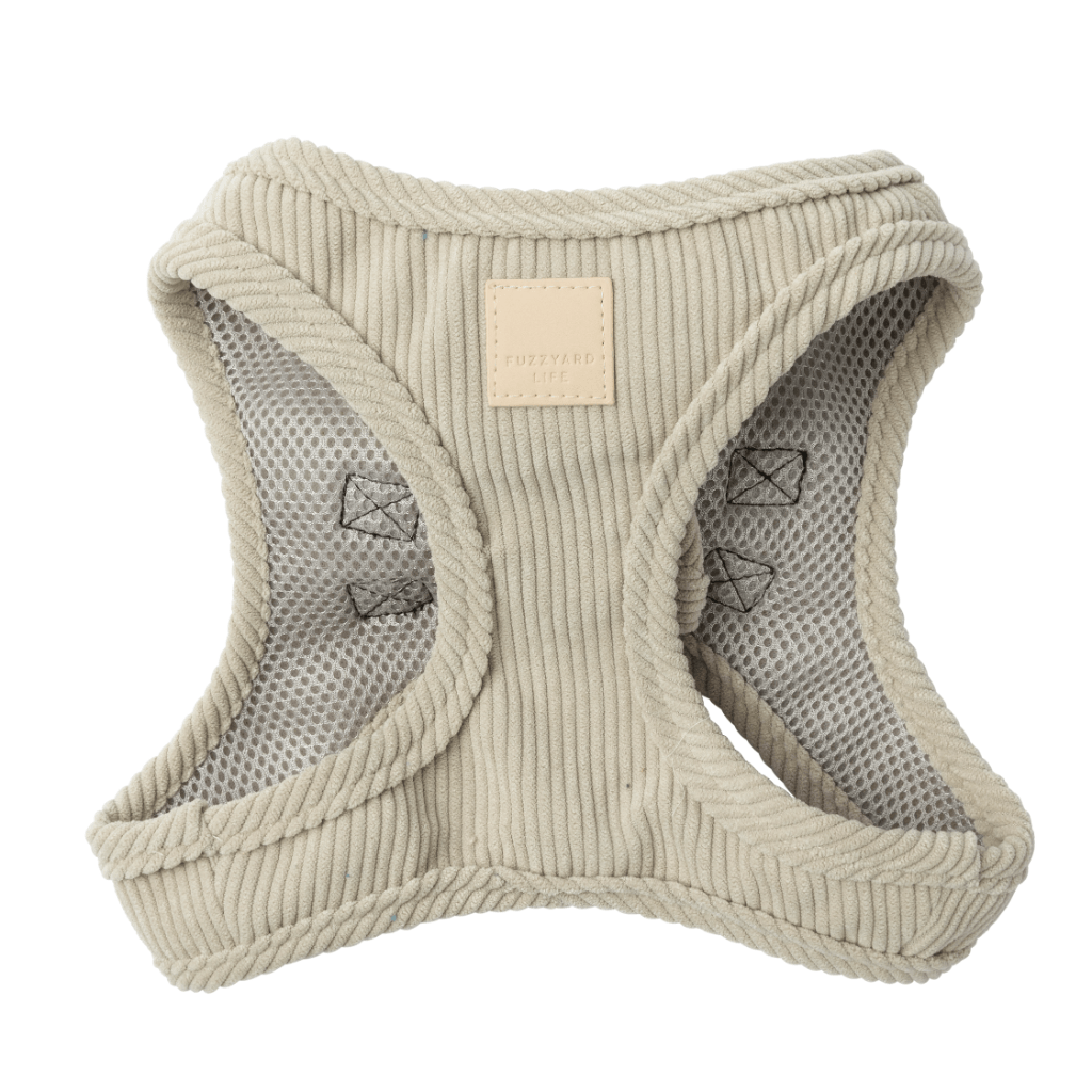 Sandstone - Harnais Step In en velours FuzzYard Life