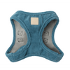 French Blue - Harnais Step In en velours FuzzYard Life
