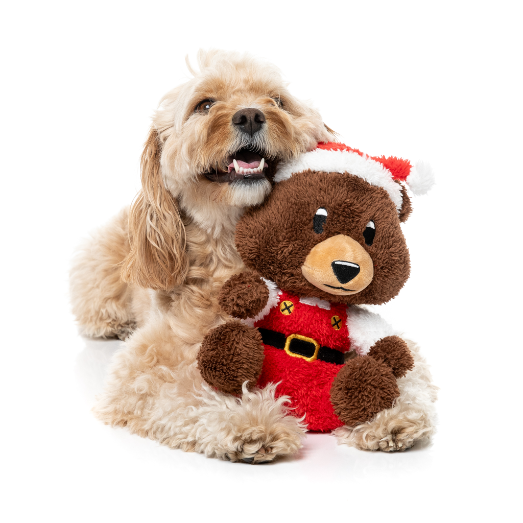 FuzzYard Juguete de Navidad - Santa Fuzz Bear