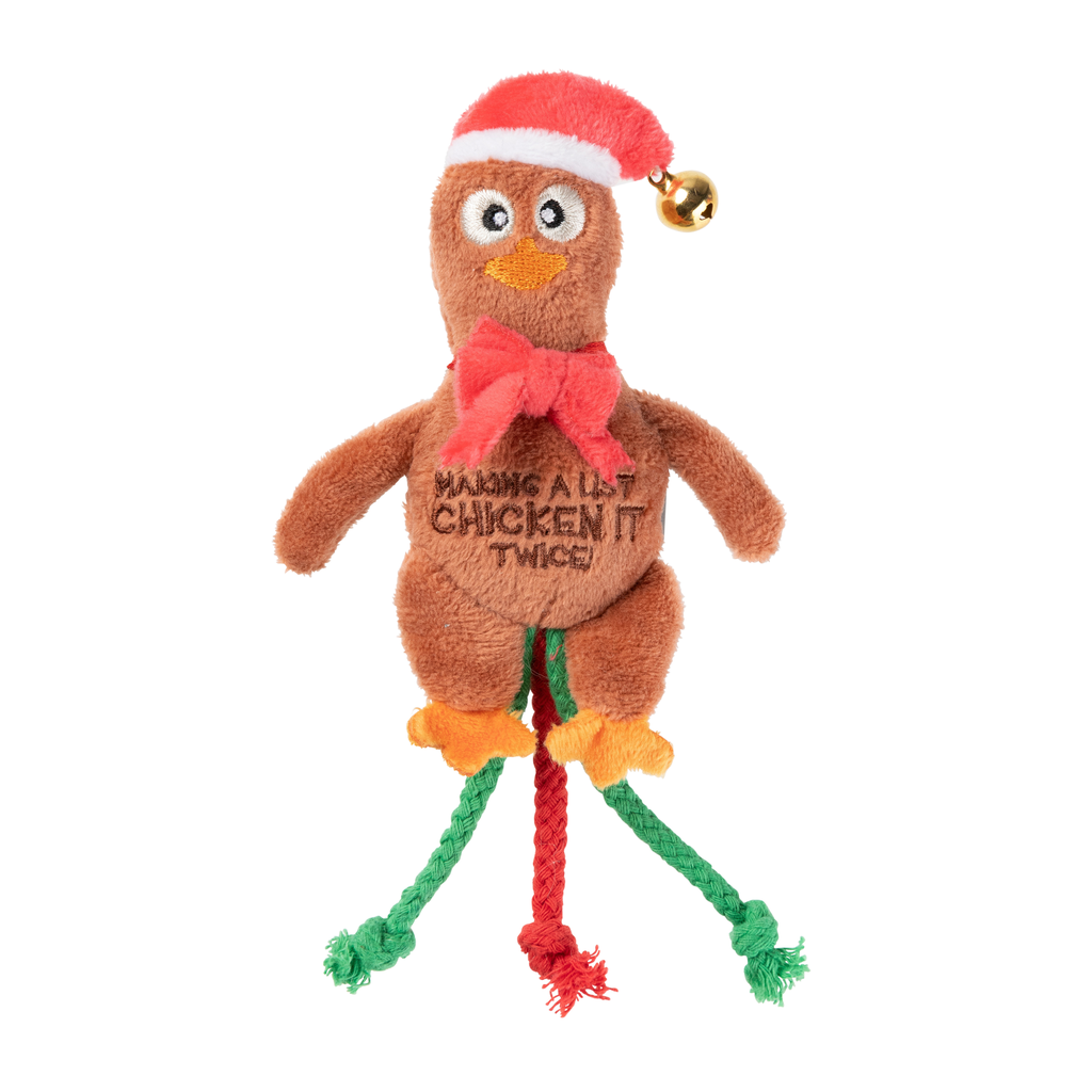 FuzzYard Juguete de Navidad para gatos - Chicken It Twice Chook