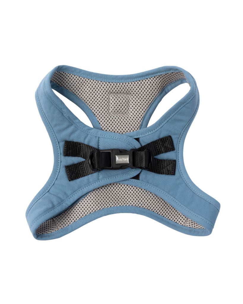 FuzzYard Life Cotton Step In Harness - French Blue